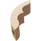 Ekena Millwork 3-inch W x 8-inch D x 8-inch H Ozark Rough Cedar Woodgrain TimberThane Knee Brace, Primed BRCUR03X08X08OZKRCPR - alternate 3